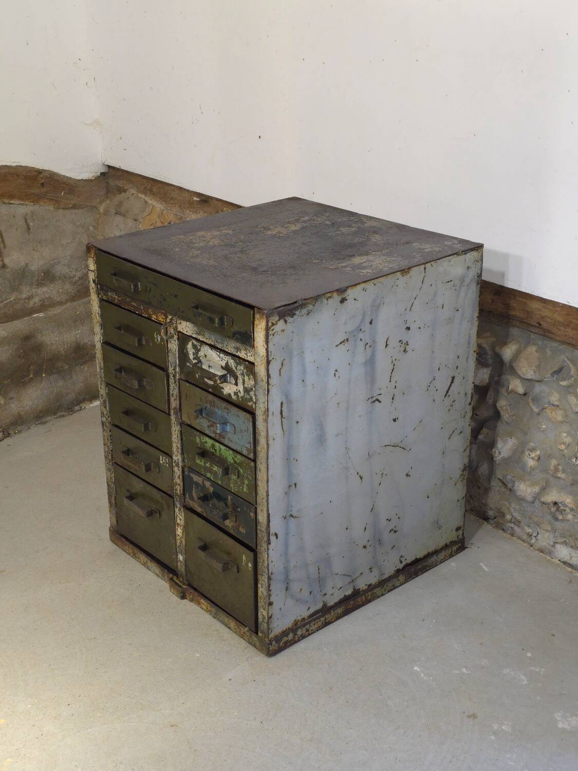 French army trade furniture with drawers