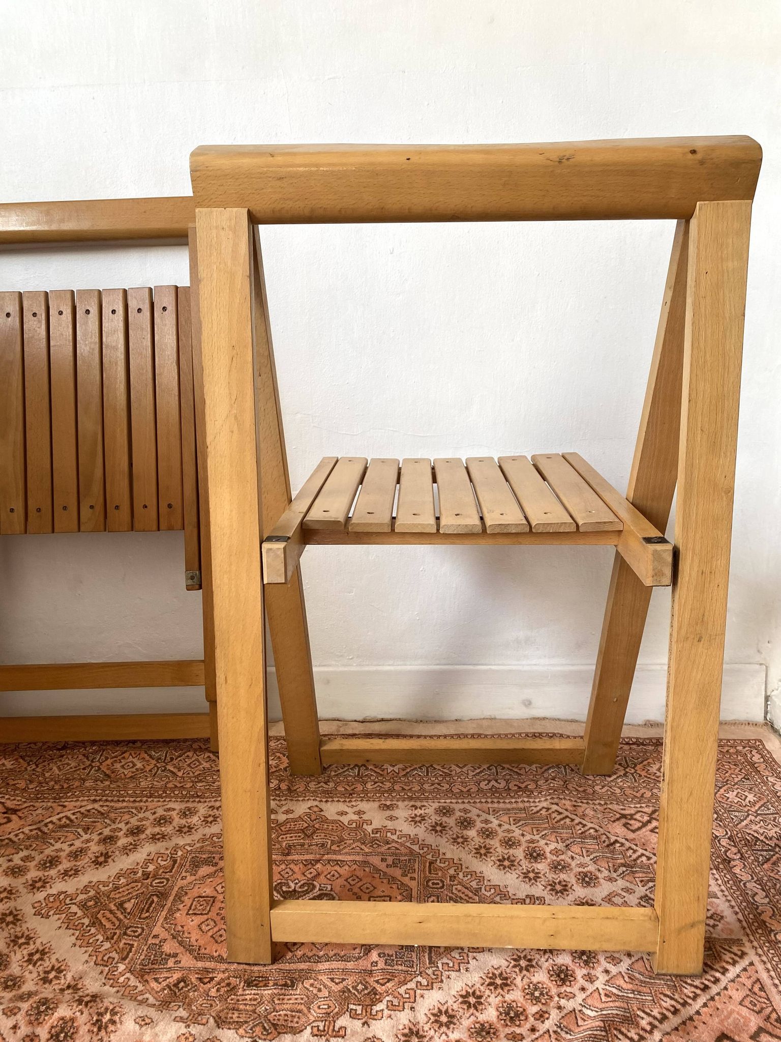 designer folding chairs in beech wood