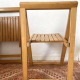 designer folding chairs in beech wood