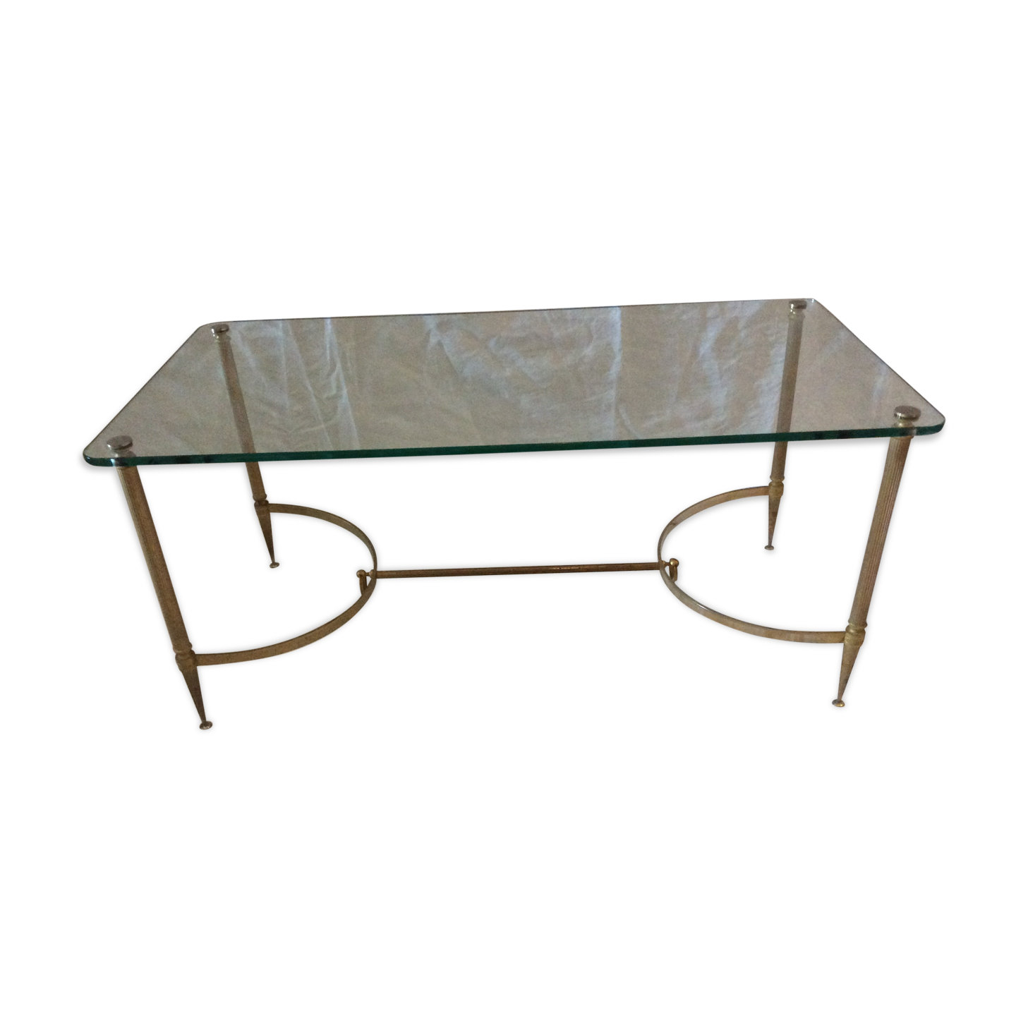 Table 60´ - 70´ low brass and glass