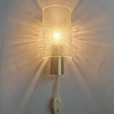 Midcentury Glass and Chrome Wall Lamp, Germany, 1970s