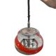 Vintage Murano glass pendant light with orange accent.