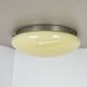 Large modernist art deco metal plafoniere ceiling flushmount light, france