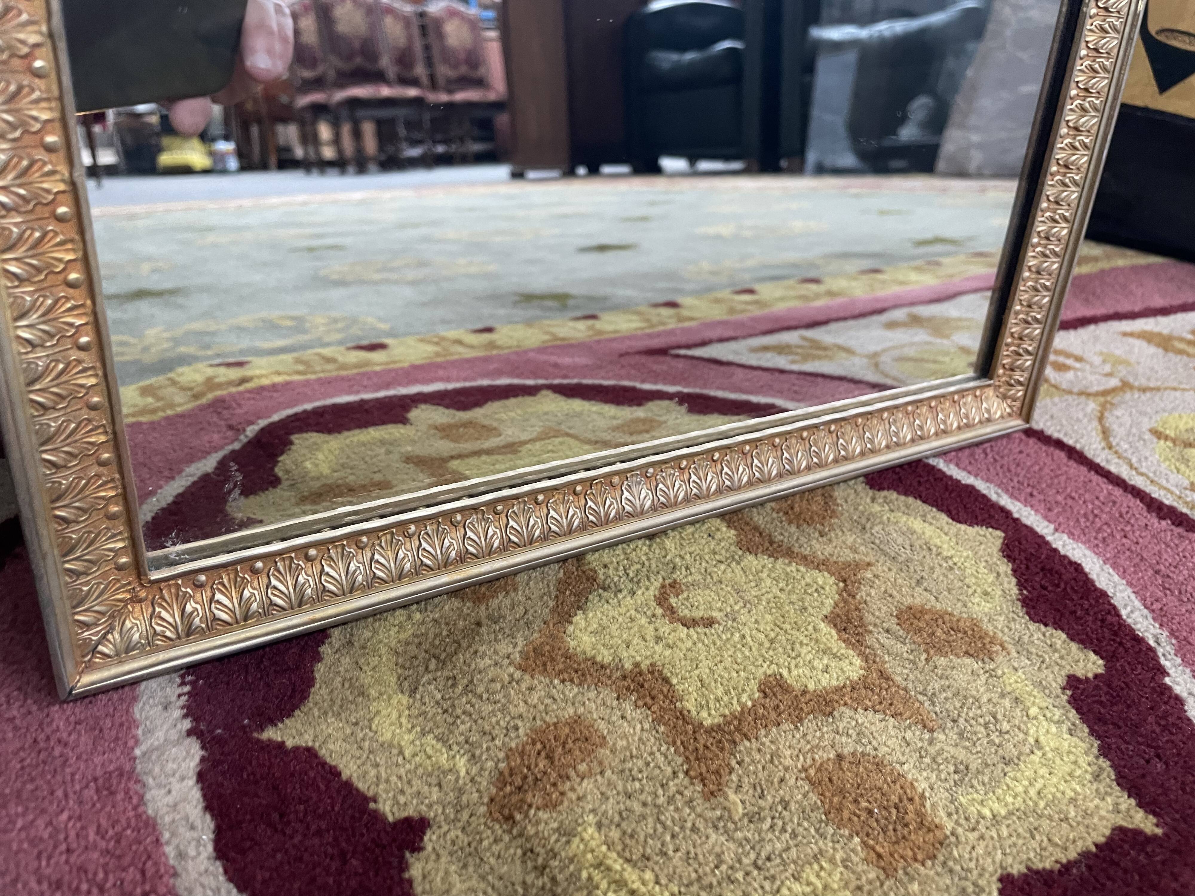 Brass mirror 1970, 35x50 cm