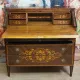 Louis XV style writing desk commode with drop-down front, made of precious wood.