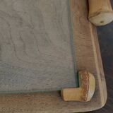 Wooden and bamboo glazed tray