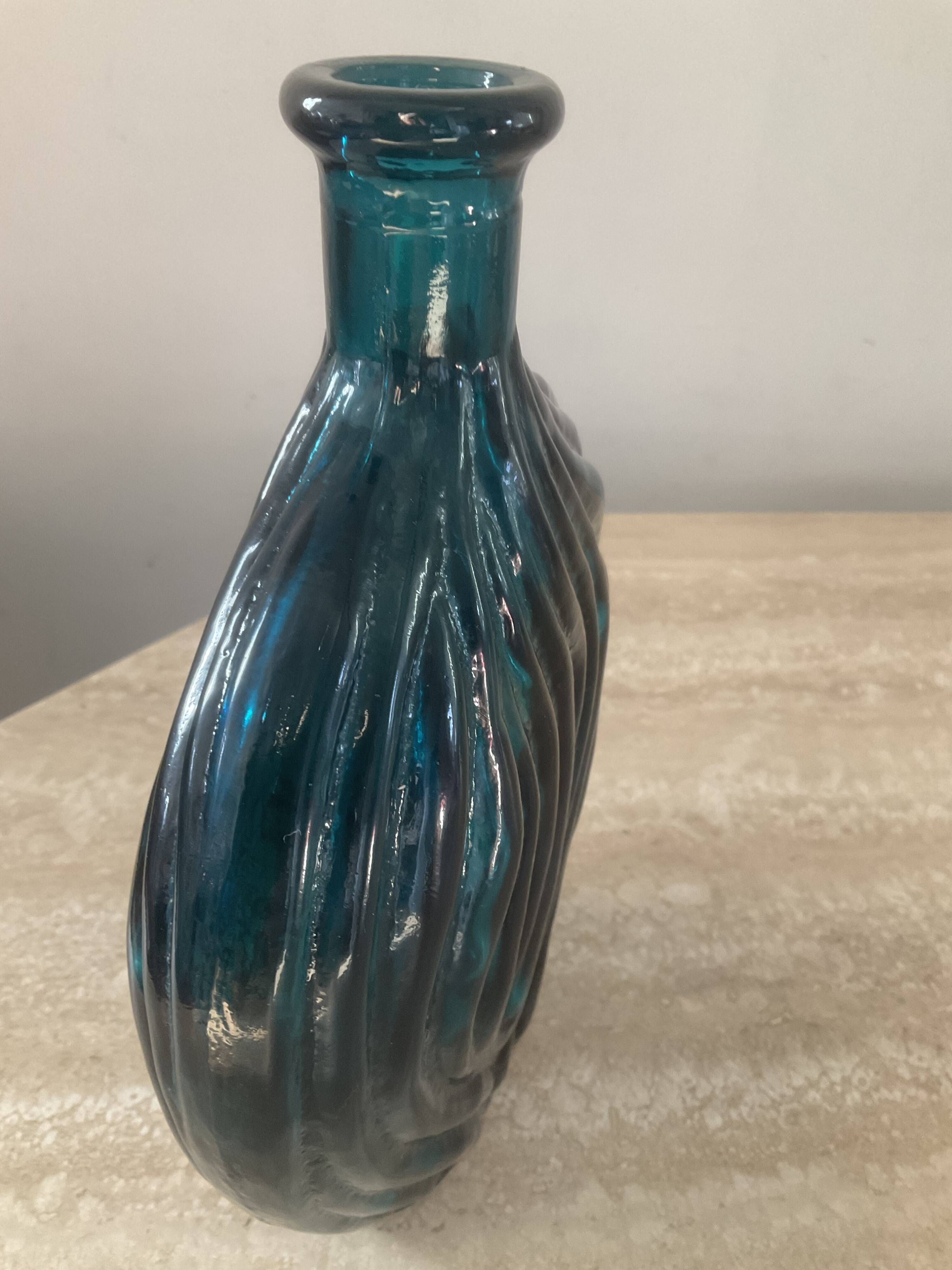 Vintage pressed glass paste vase