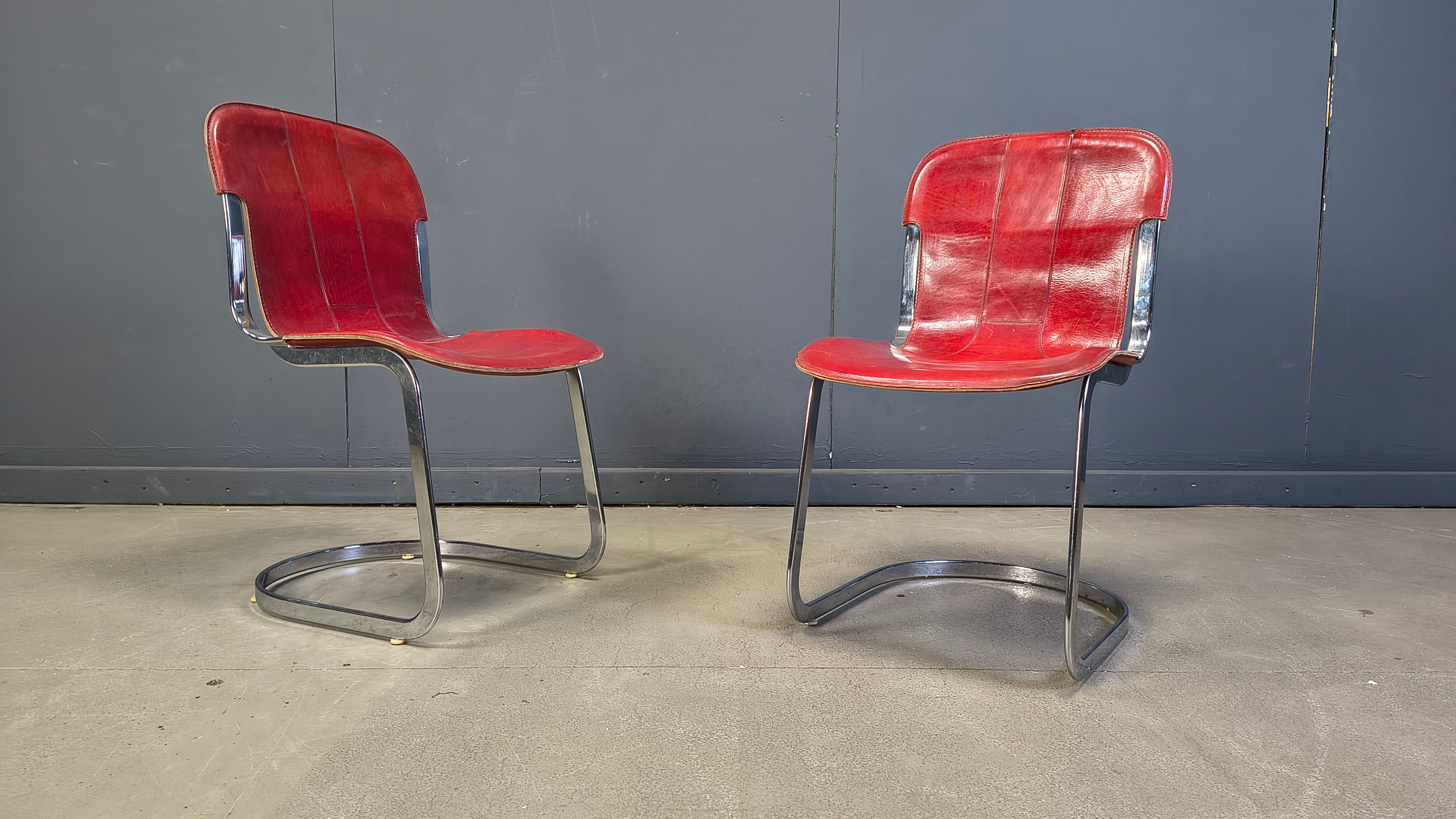 Vintage dining chairs by Cidue, 1970s - set of 6