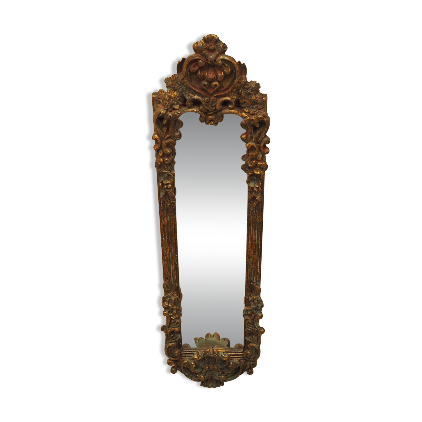 Mirror in a wooden frame, Italian design, 1960s, production: Italy