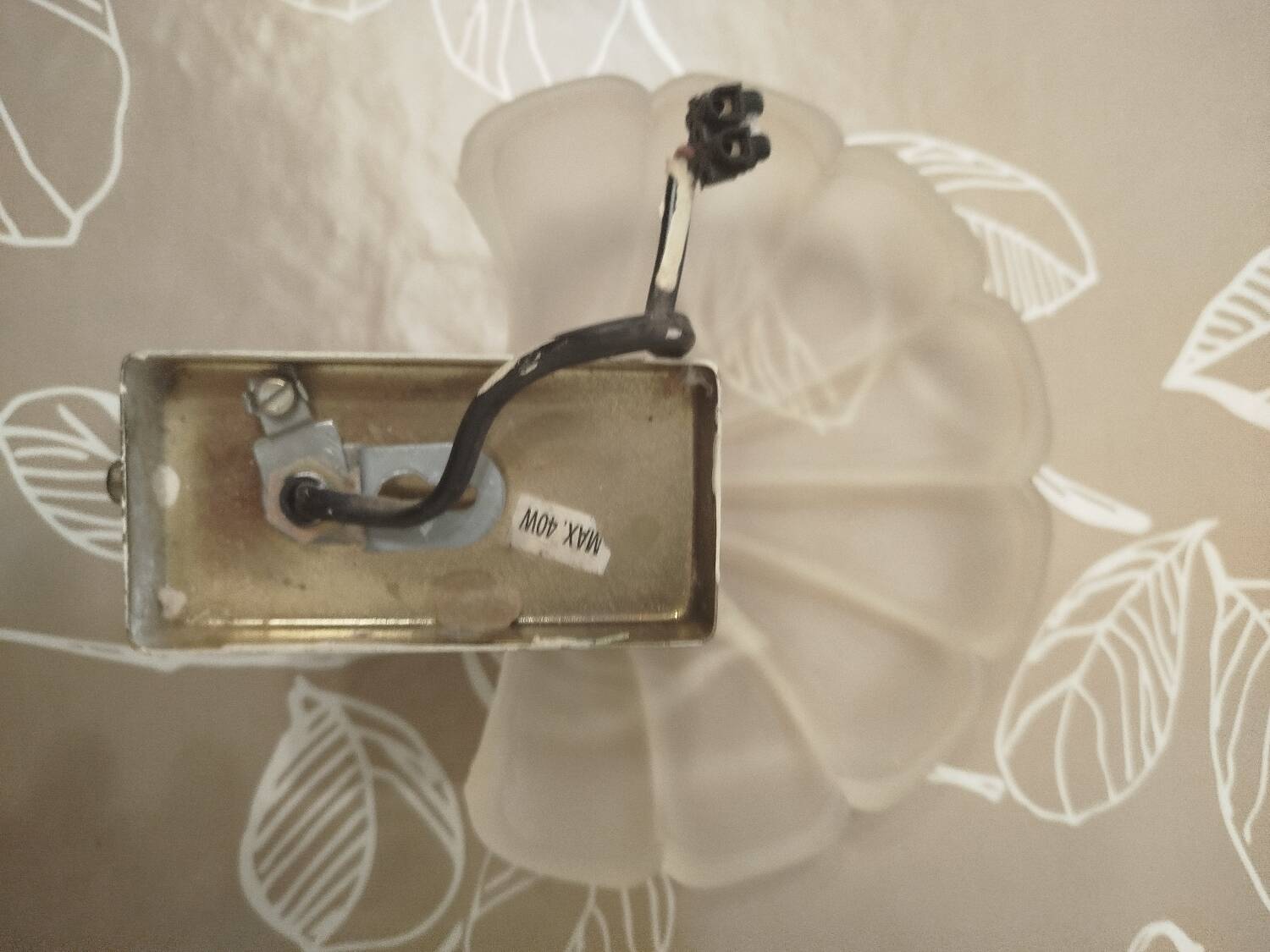 Paire d'appliques Art déco Regency forme coquillage France 1970