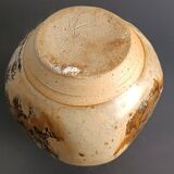 Glazed stoneware vase with signature, mid-20th century.