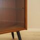 Mahogany display cabinet with glass front, Denmark, 1970s