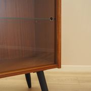 Mahogany display cabinet with glass front, Denmark, 1970s