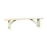 Vintage wooden bench  white