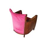 2 x Art Nouveau club chairs.