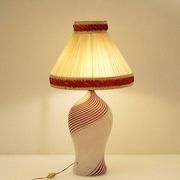 Dino Martens for Aureliano Toso Murano mezza filigrana table lamp from the 1950s