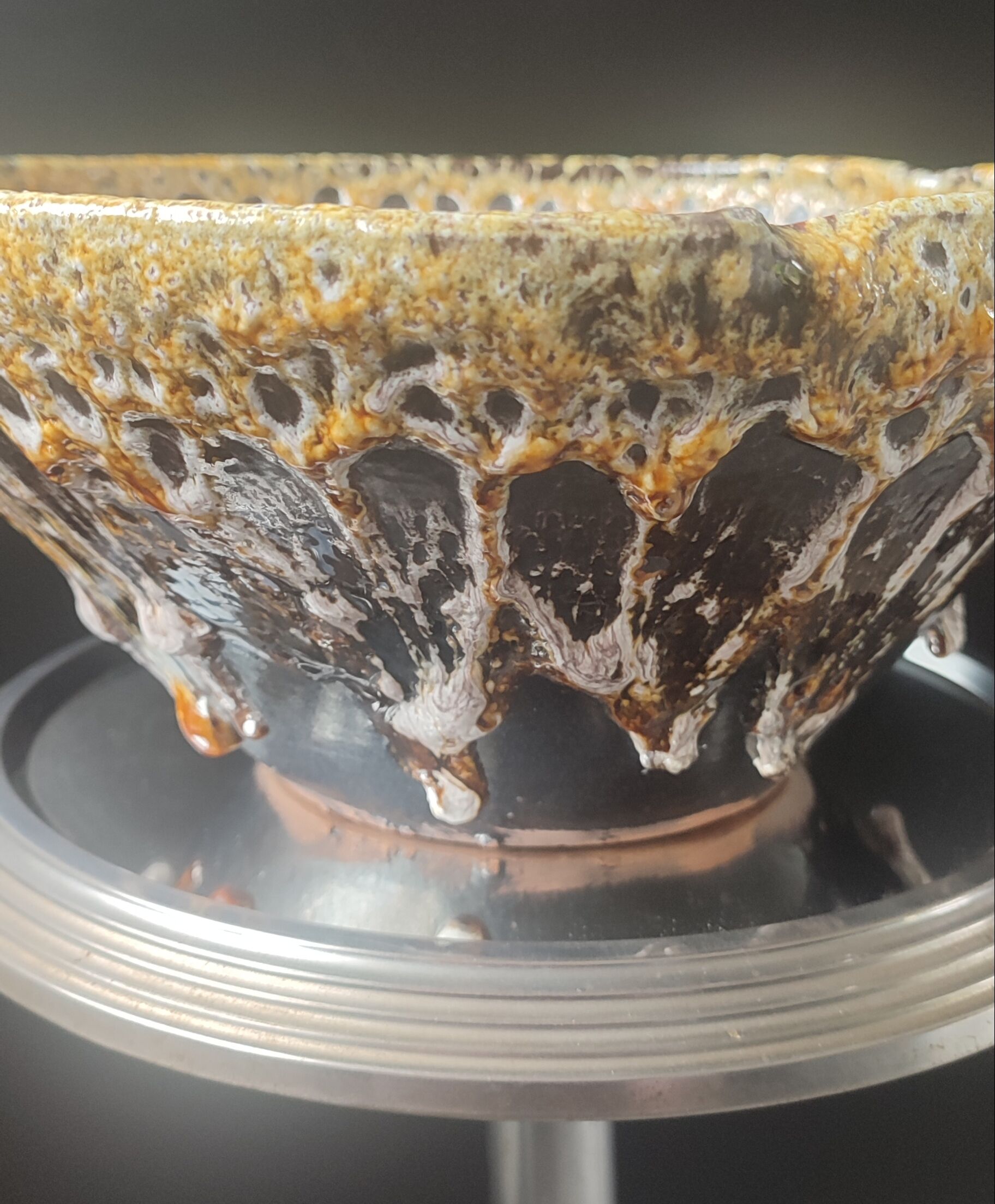 Large Coupe "Fat Lava" Volcanic Character Piece (1960/70)
