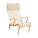 Fauteuil haut dossier modèle Mina par Bruno Mathsson