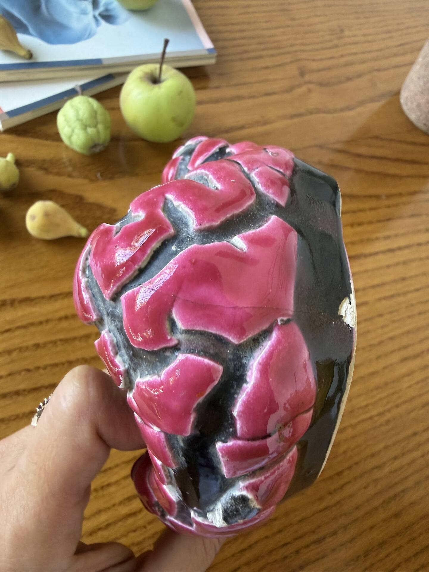 Fatlava style ashtray Vallauris pink