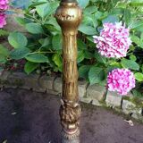 Wooden floor lamp base