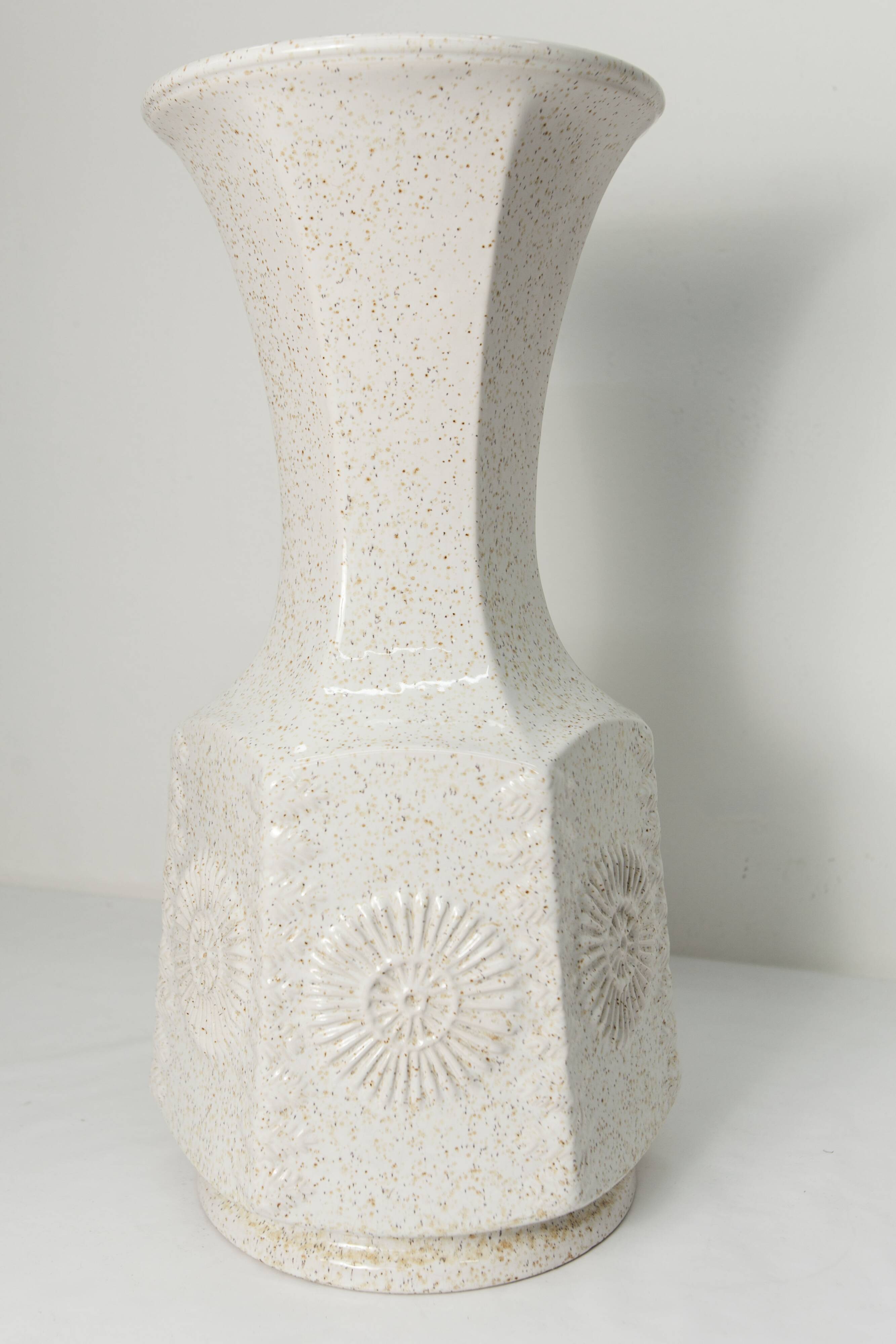 Grand vase céramique 1960 allemand 50cm
