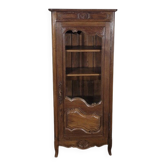 Petite vitrine en chêne une porte