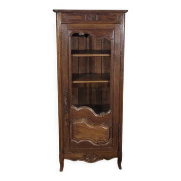 Petite vitrine en chêne une porte