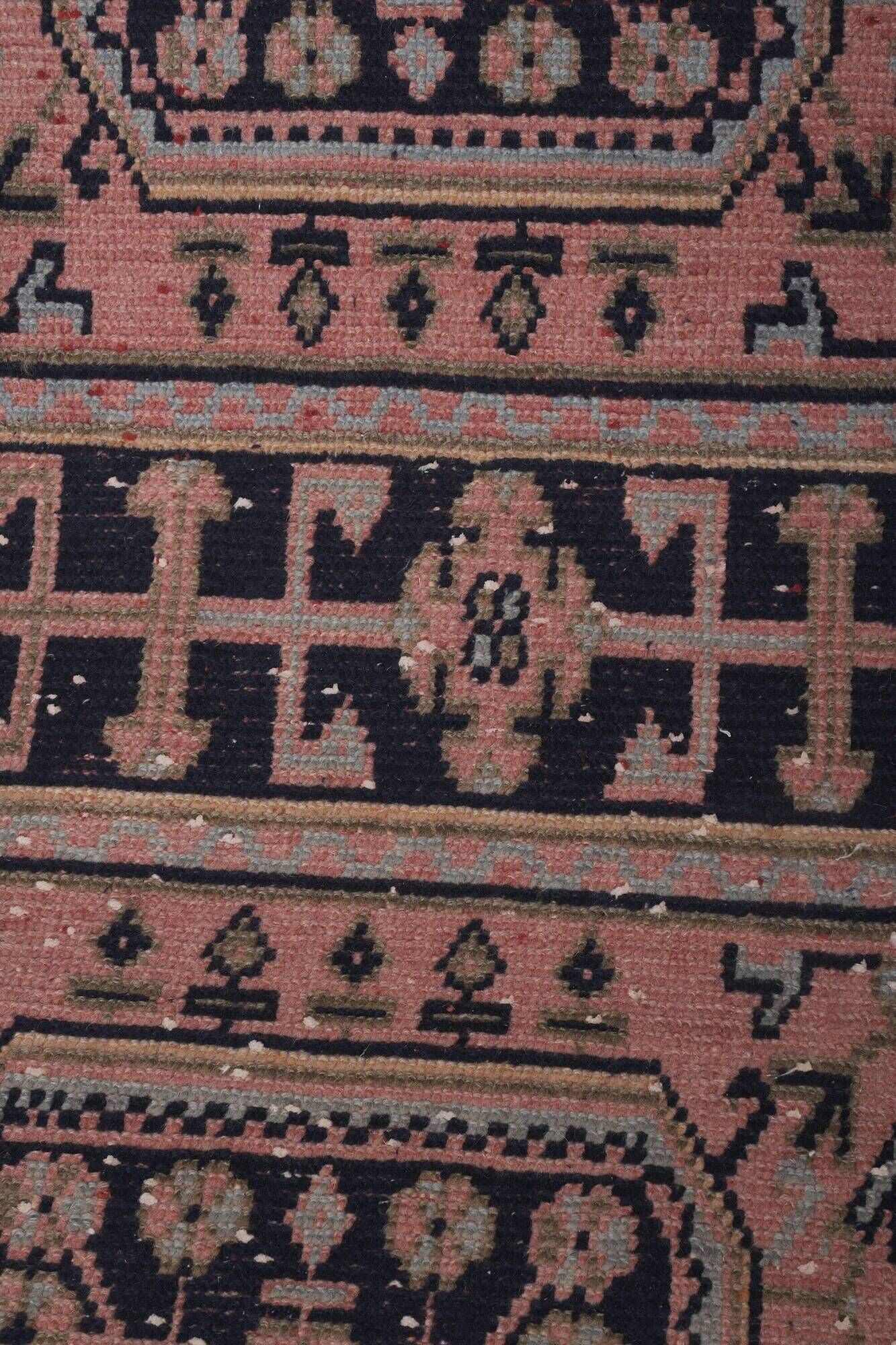 Vintage Turkish hallway rug 78x645 cm