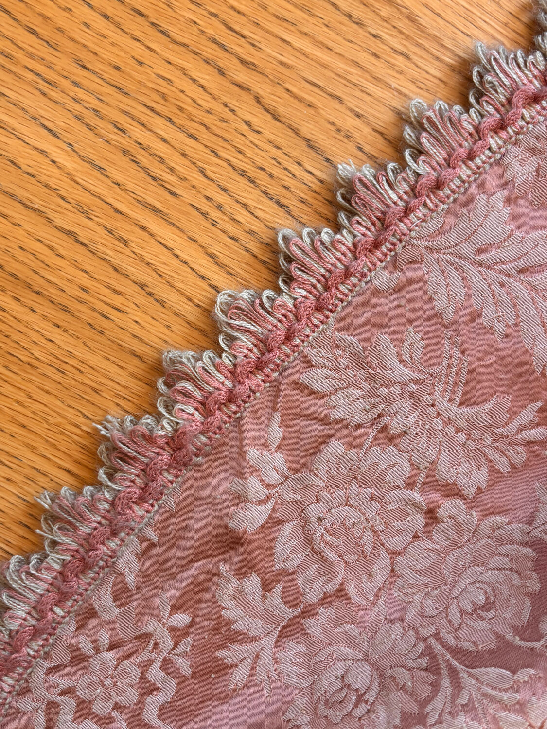 Nappe en soie damasse 19th