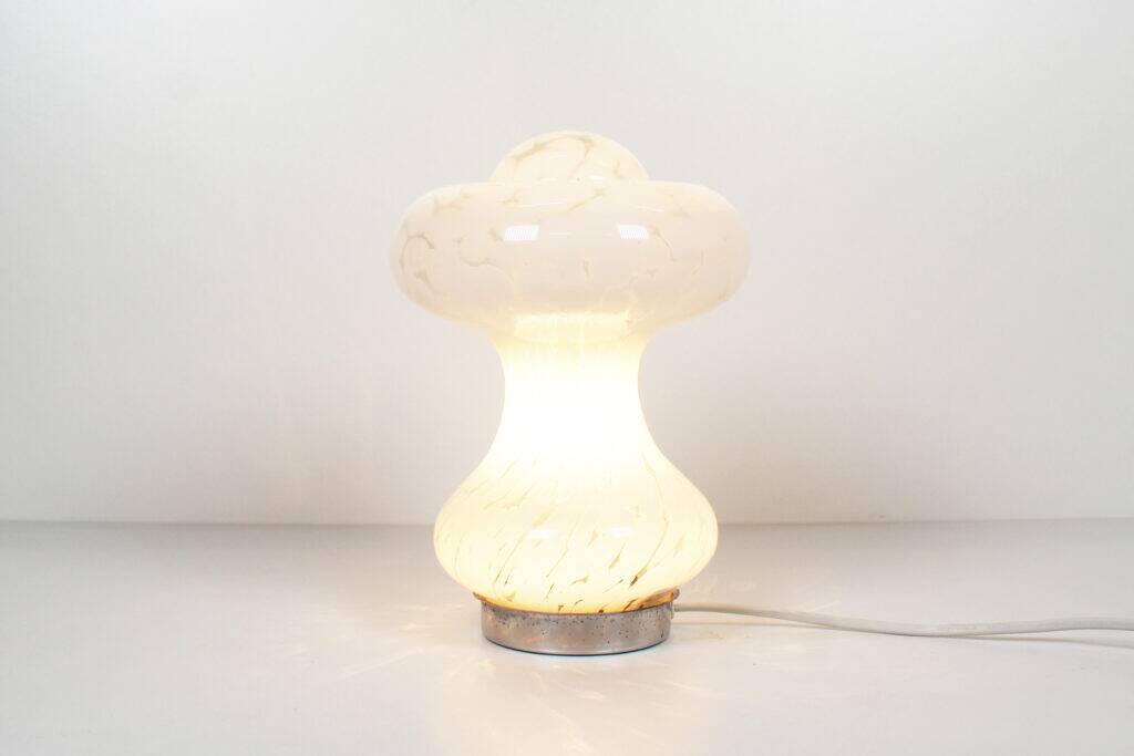 Vintage 'Mushroom' Murano glass table lamp by Mazzega