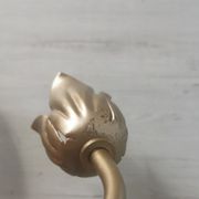 Wall lamp golden metal flowers