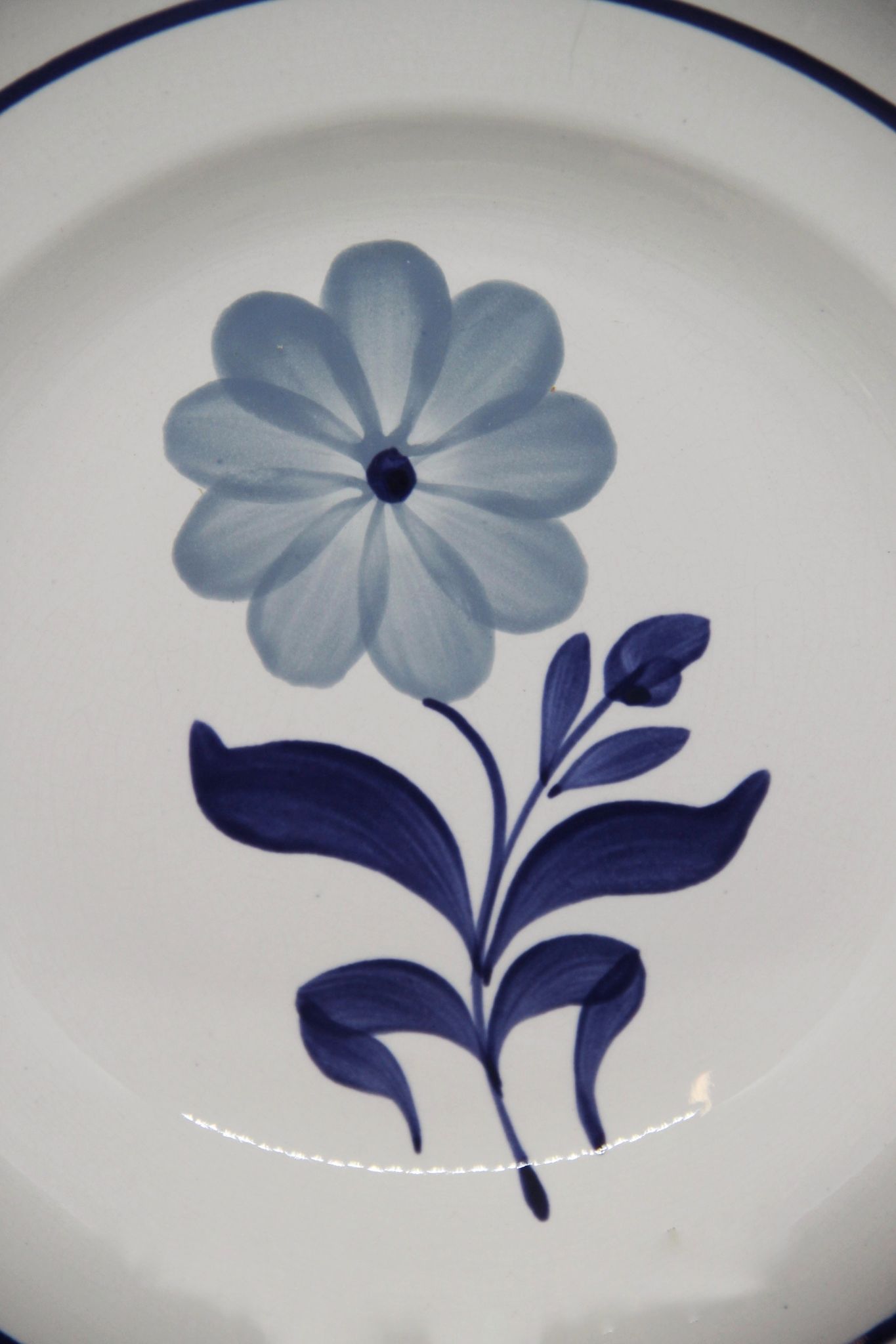 Lot of 4 hollow plates 1006 of Givors earthenware