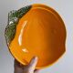 Orange slip salad bowl
