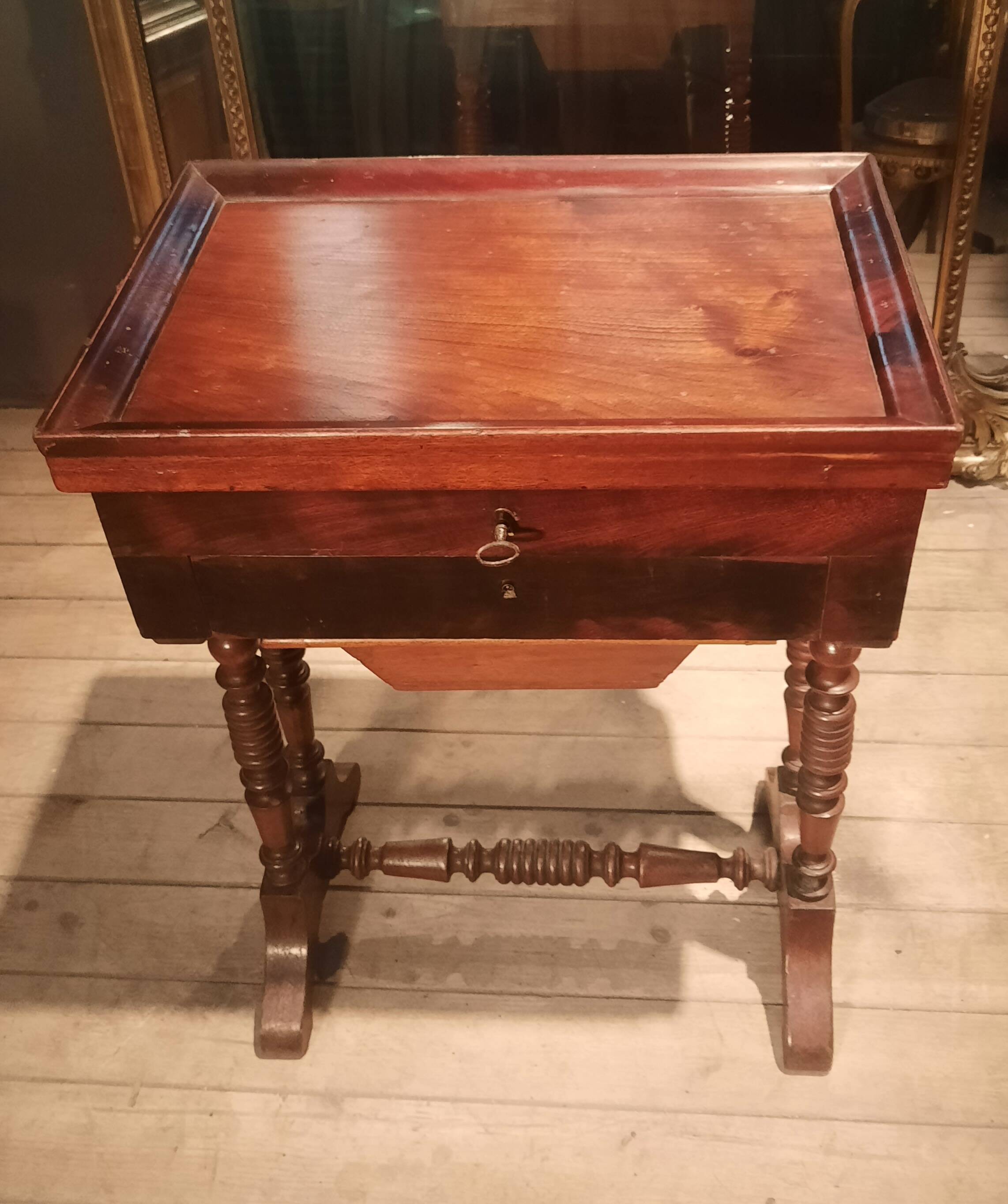 19th-century mahogany storage furniture