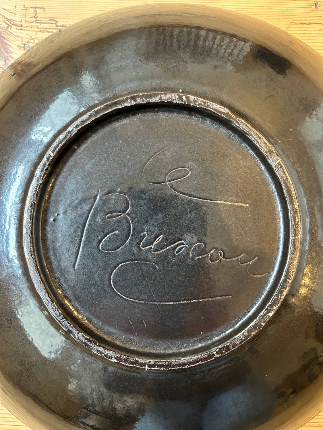 Presentation platter signed "Le Brescou"