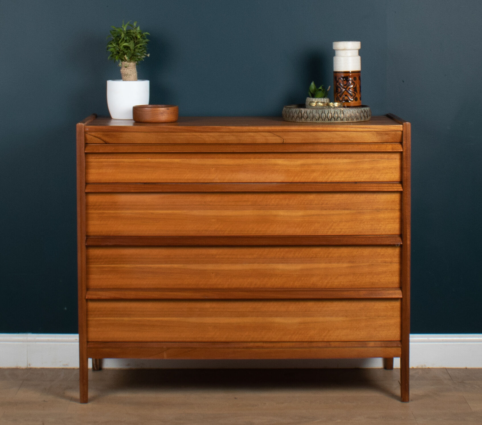Retro Walnut & Rosewood Younger Chest Of Drawers By John Herbert