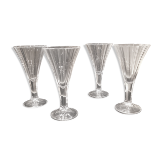 Series of 4 crystal cups