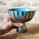 Seta Series footed bowl by Aldo Londi for Bitossi