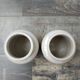 Duo of stoneware pots