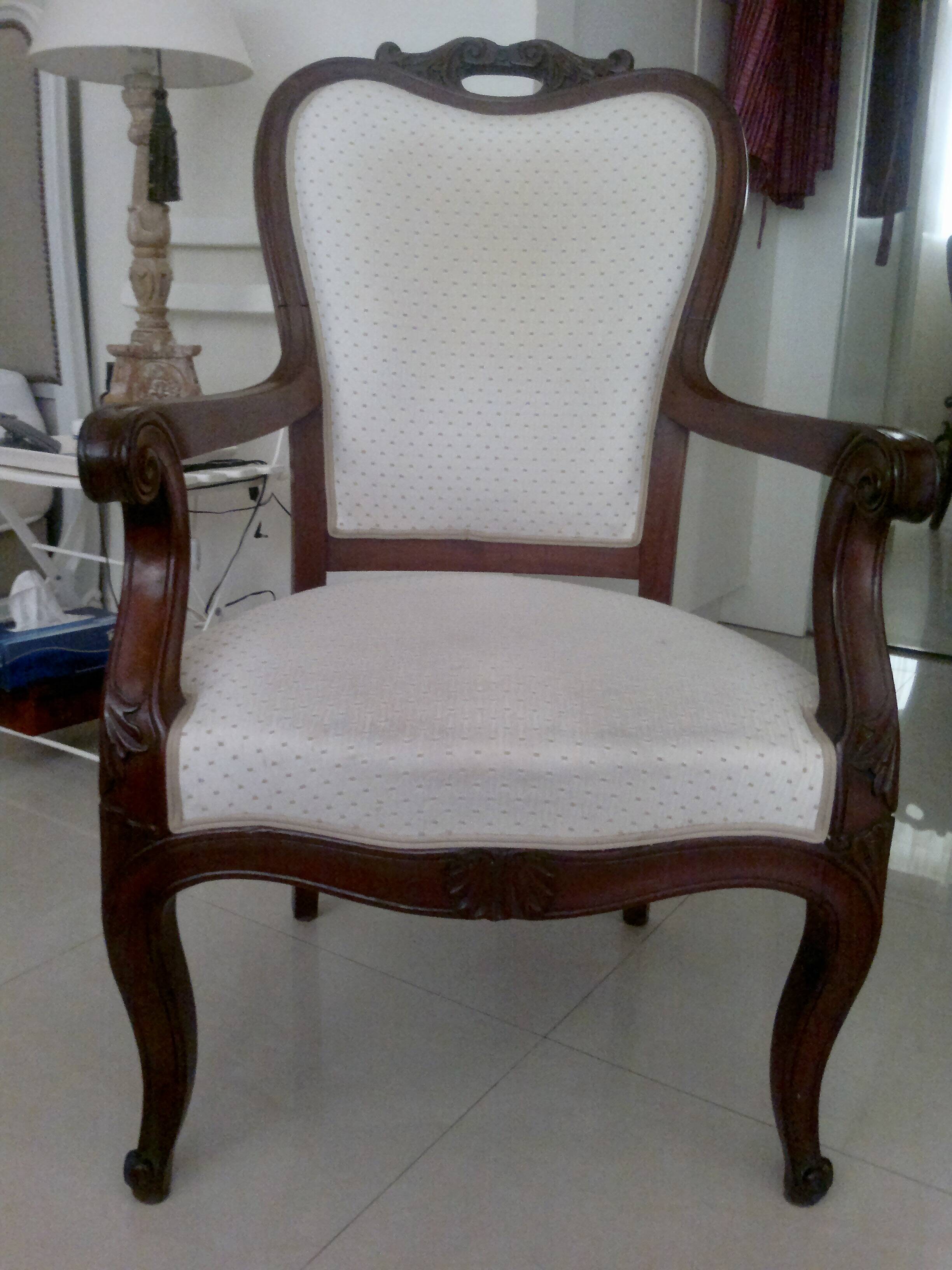 Fauteuil ancien Louis Philippe en palissandre
