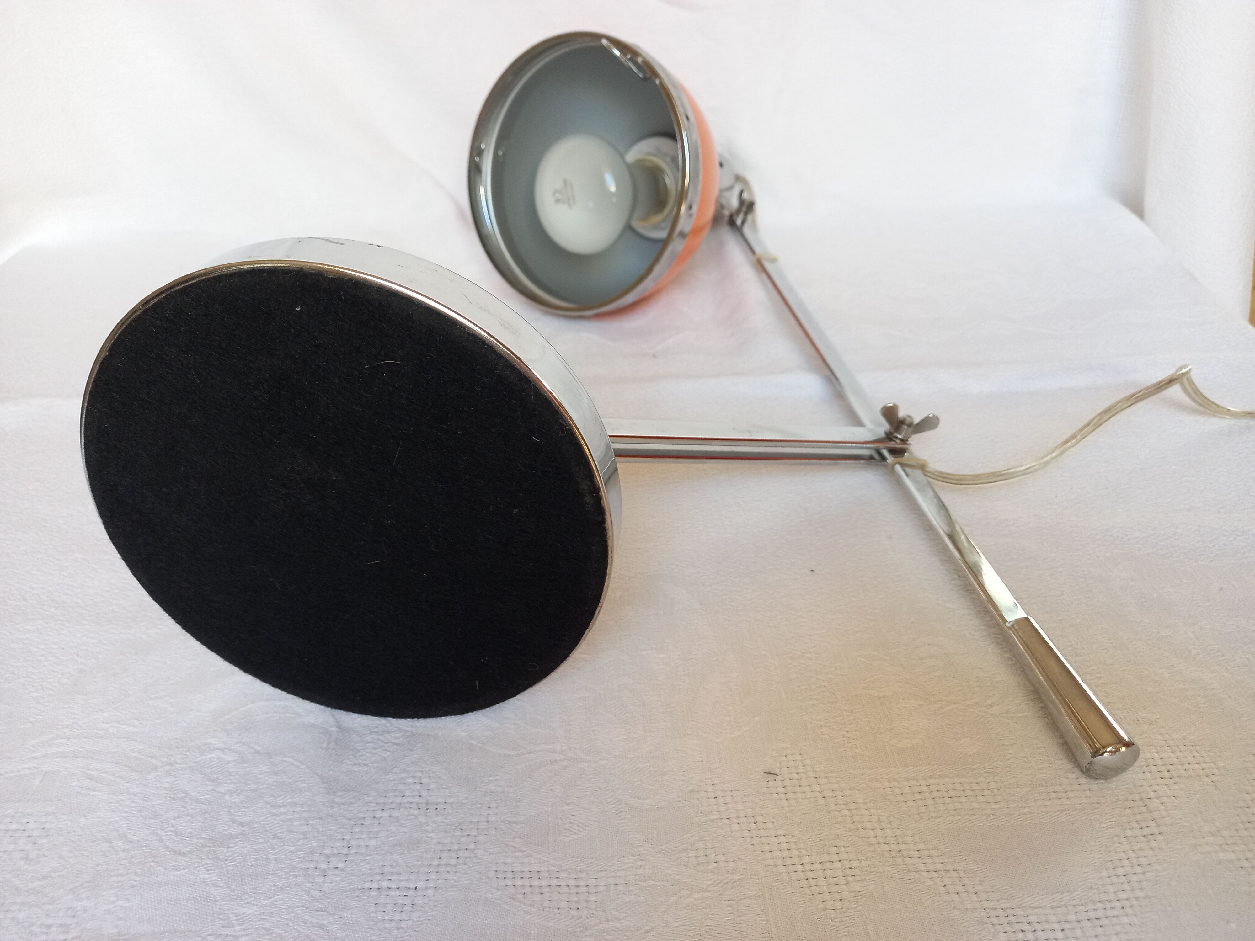 Orange vintage articulated lamp