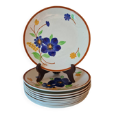 Dessert plates Faiencerie de Gien Model TOURNEFEUILLE