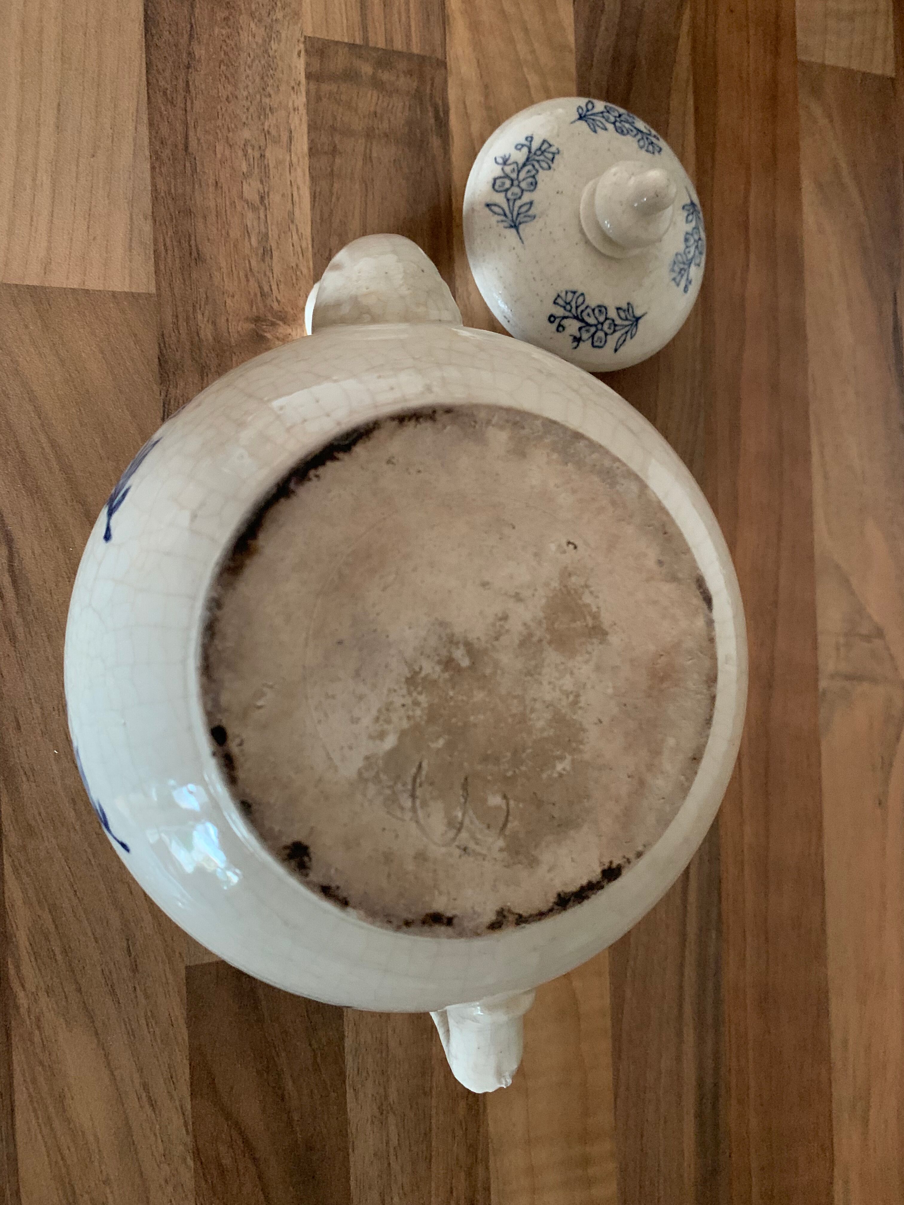 Ancient ceramic teapot of Saint Uze