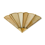 Glass paste wall sconce