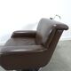 Brown leather swivel chair