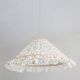 Emilia "tiny flowers" conical pendant light with steering wheel