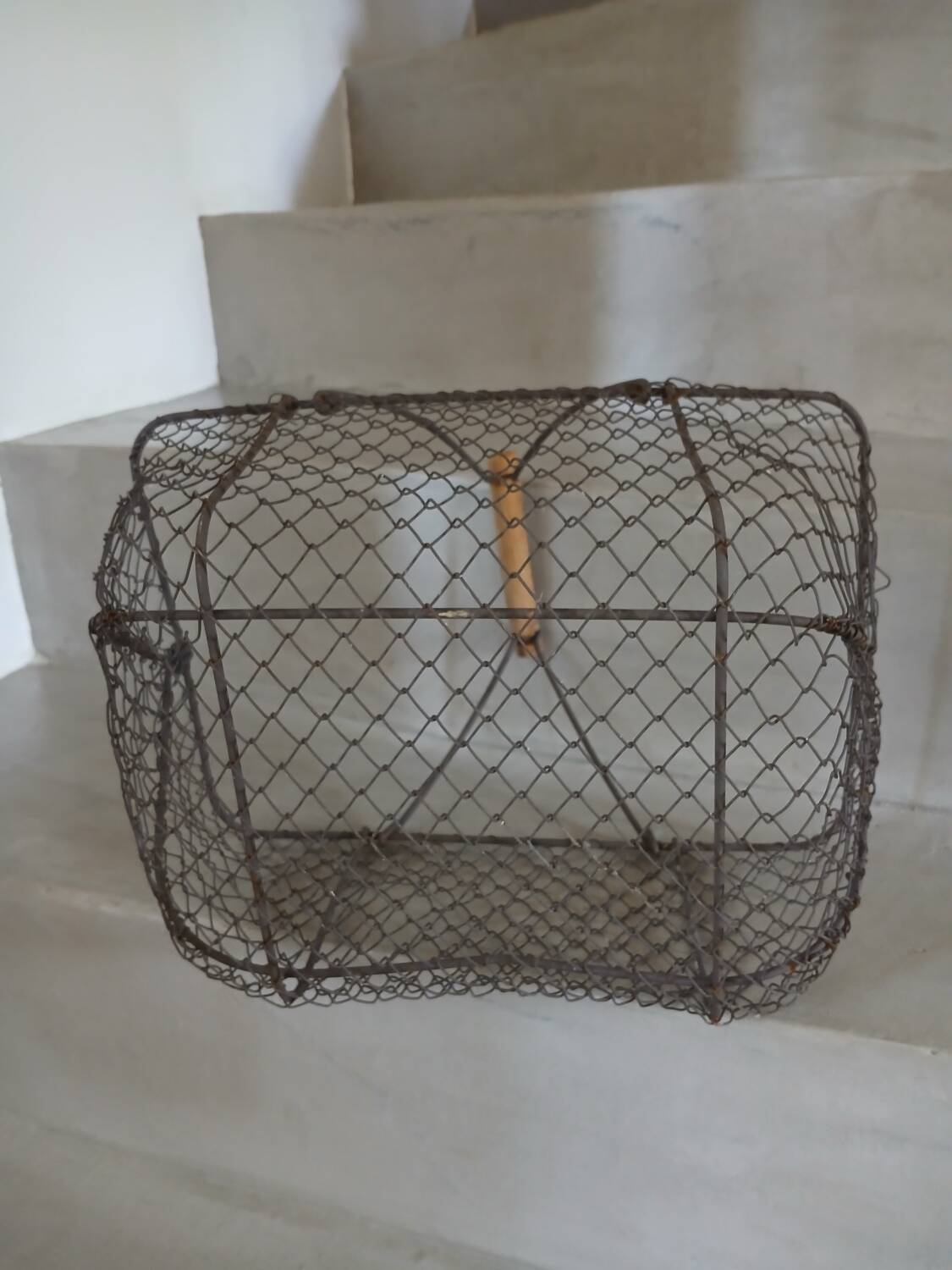 Old metal basket