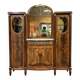 Art Deco buffet in mahogany, oak, and marble top.
