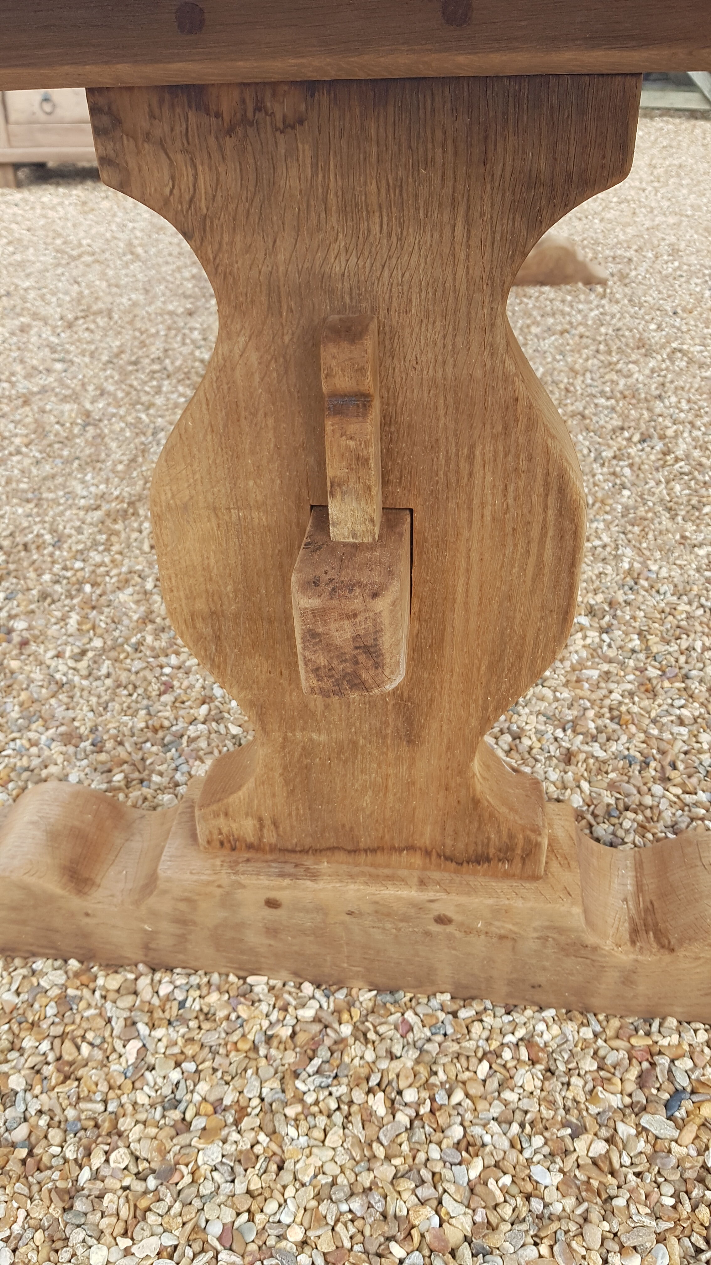 Monastery style table in solid oak