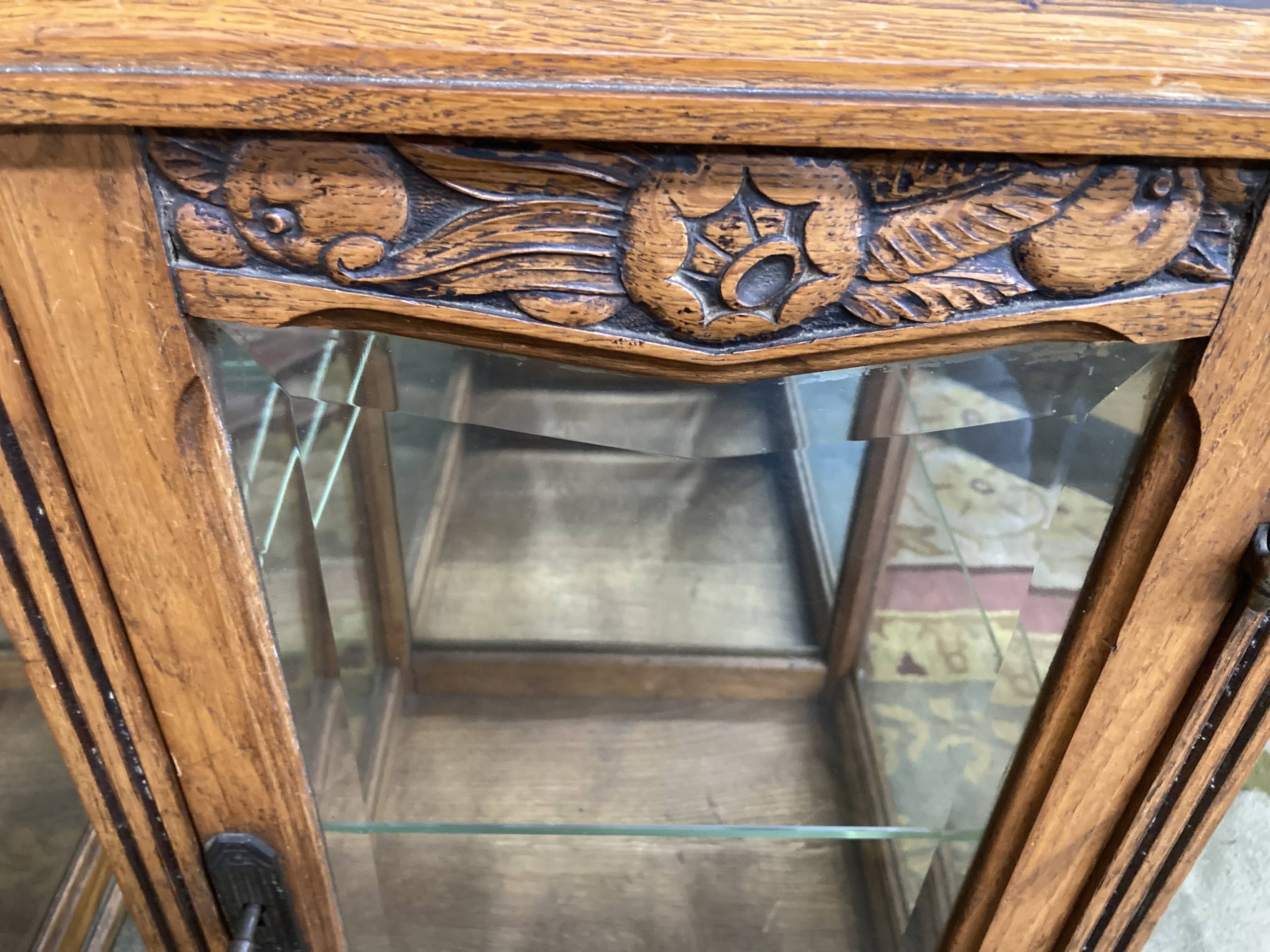 Pair of art deco showcases